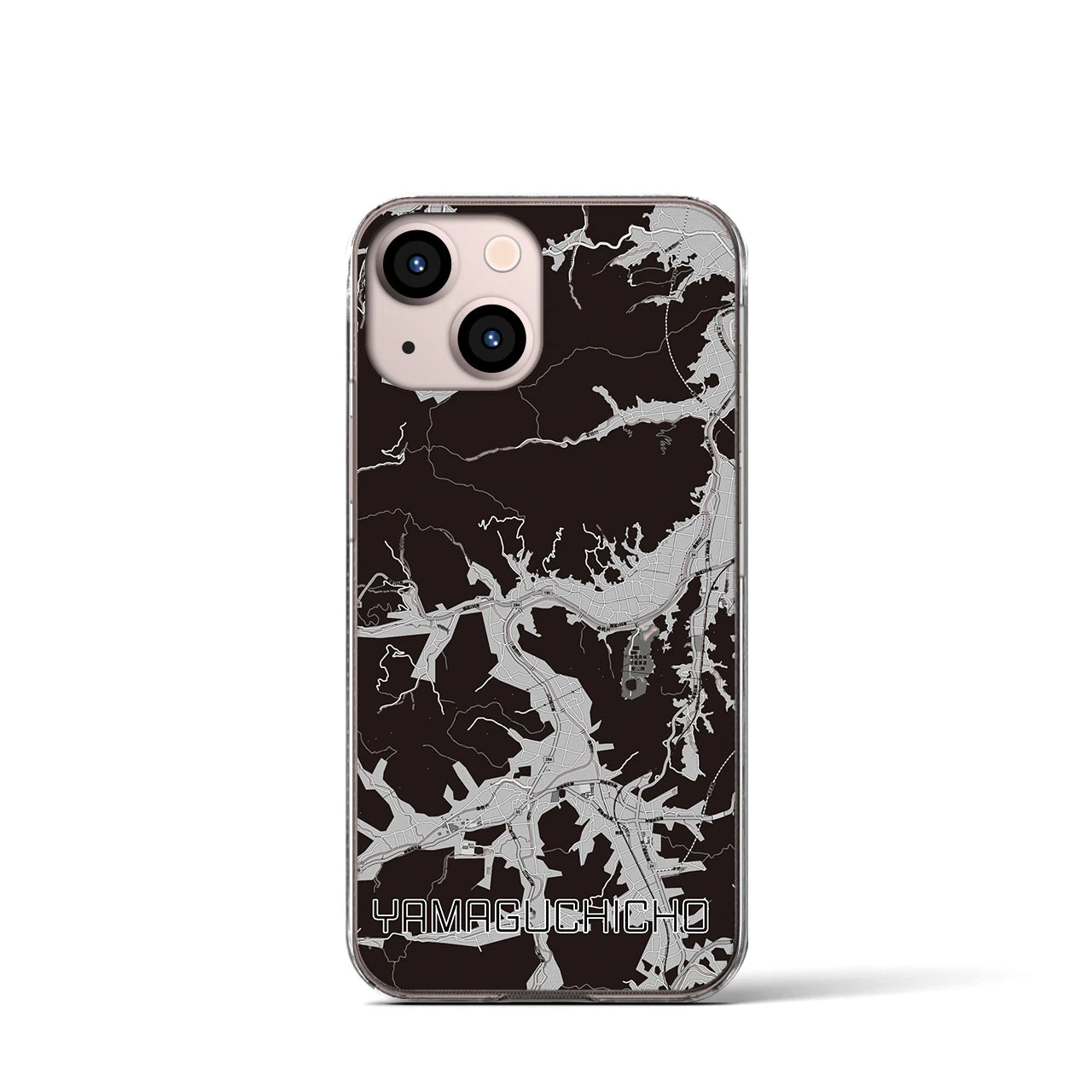 【山口町(徳島県)】地図柄iPhoneケース(クリアタイプ)