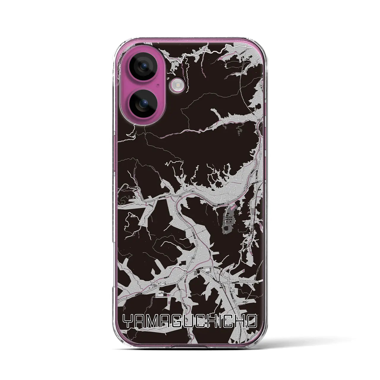 【山口町(徳島県)】地図柄iPhoneケース(クリアタイプ)