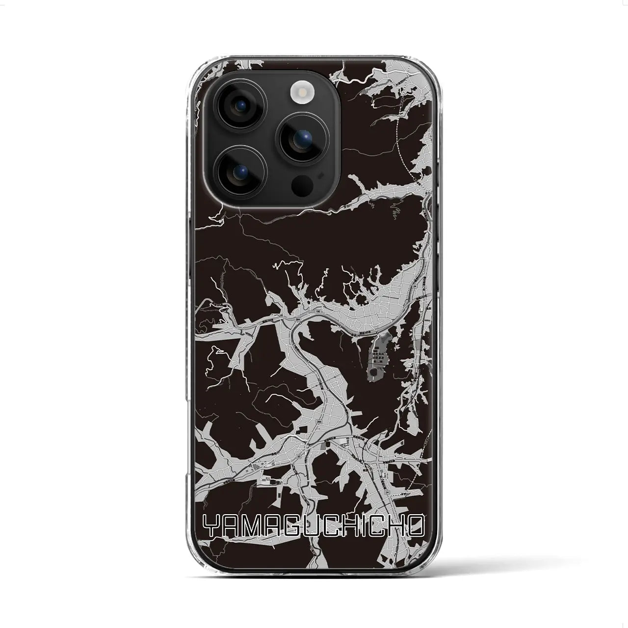 【山口町(徳島県)】地図柄iPhoneケース(クリアタイプ)
