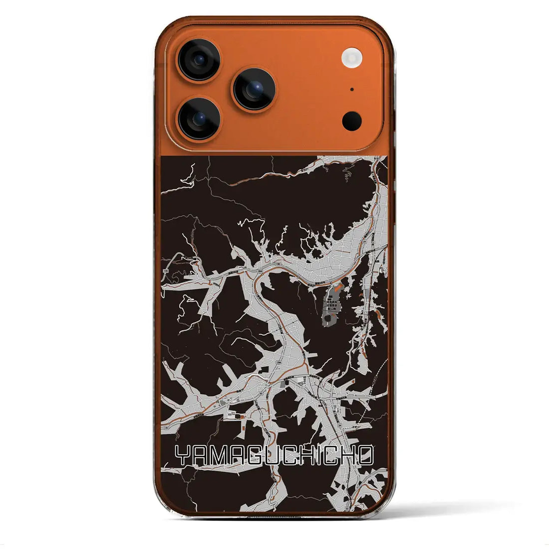 【山口町(徳島県)】地図柄iPhoneケース(クリアタイプ)