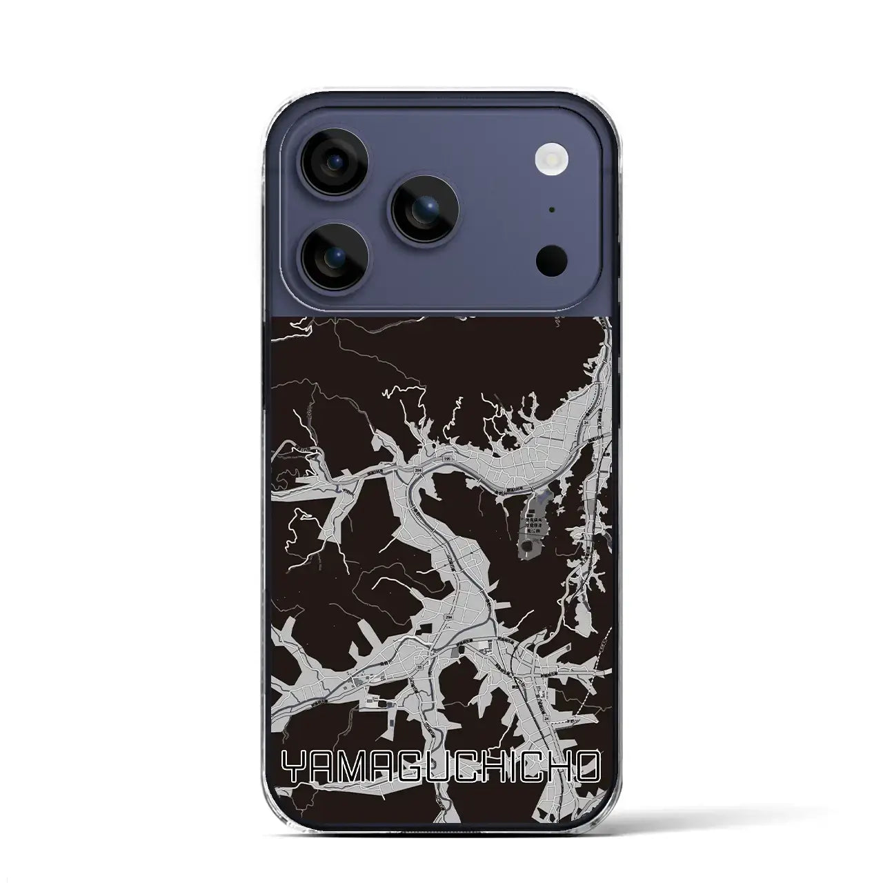 【山口町(徳島県)】地図柄iPhoneケース(クリアタイプ)