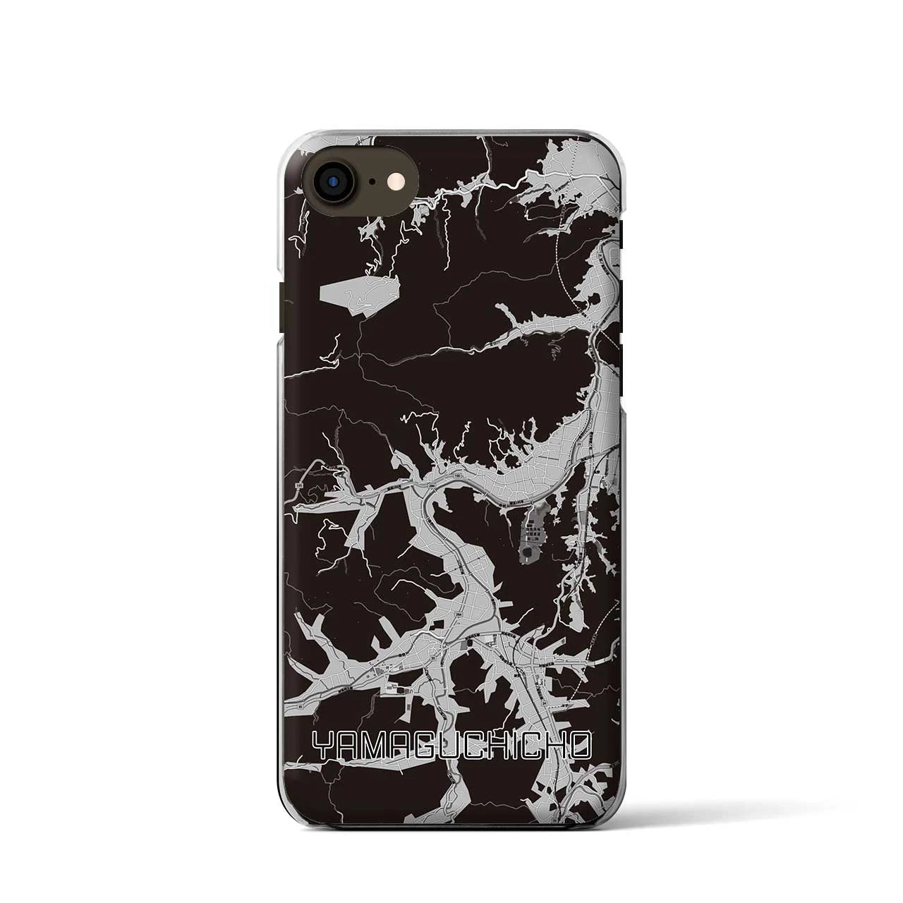 【山口町(徳島県)】地図柄iPhoneケース(クリアタイプ)