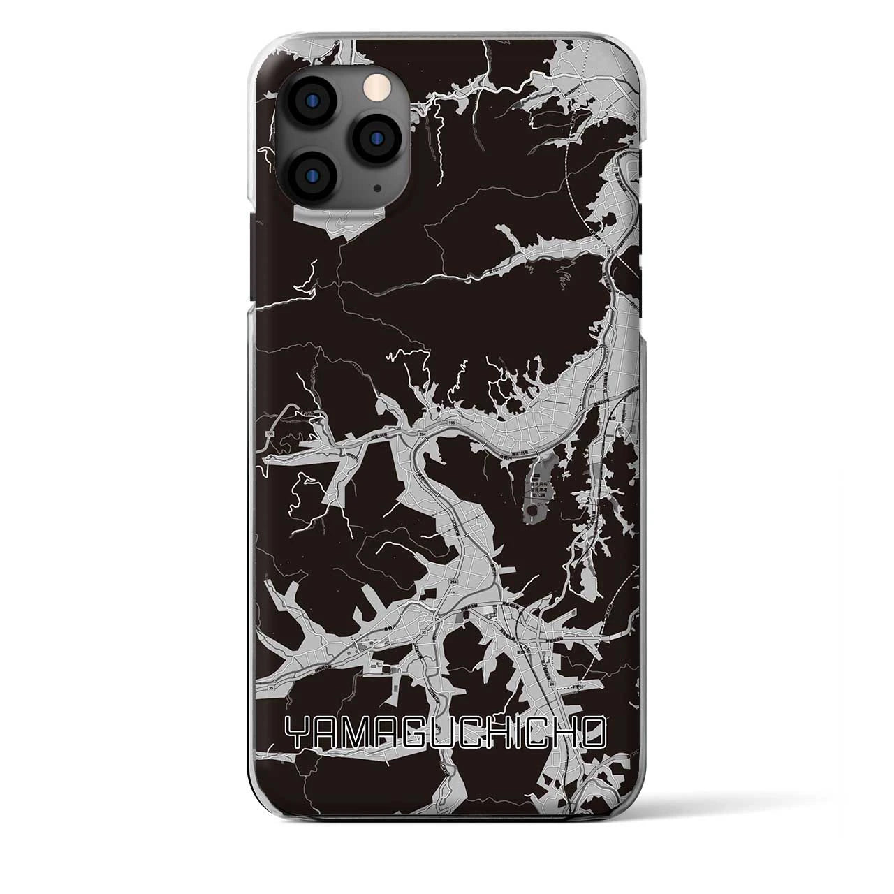 【山口町(徳島県)】地図柄iPhoneケース(クリアタイプ)
