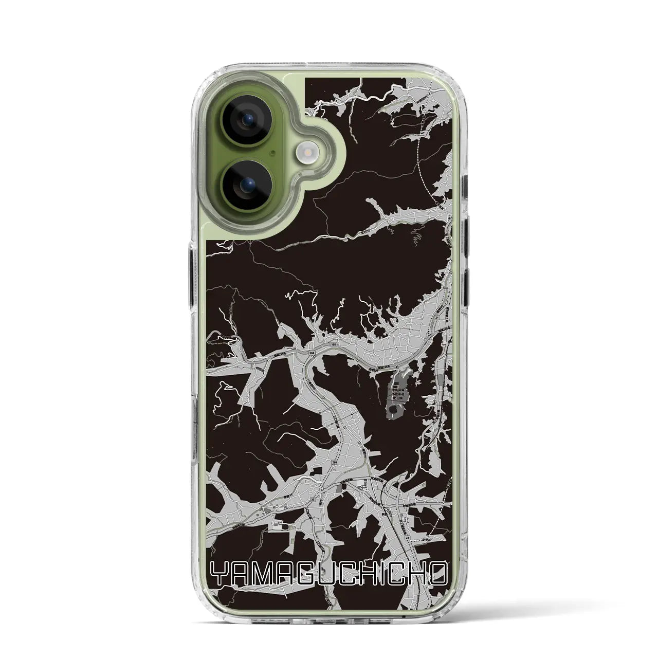 【山口町(徳島県)】地図柄iPhoneケース(MagSafeタイプ)