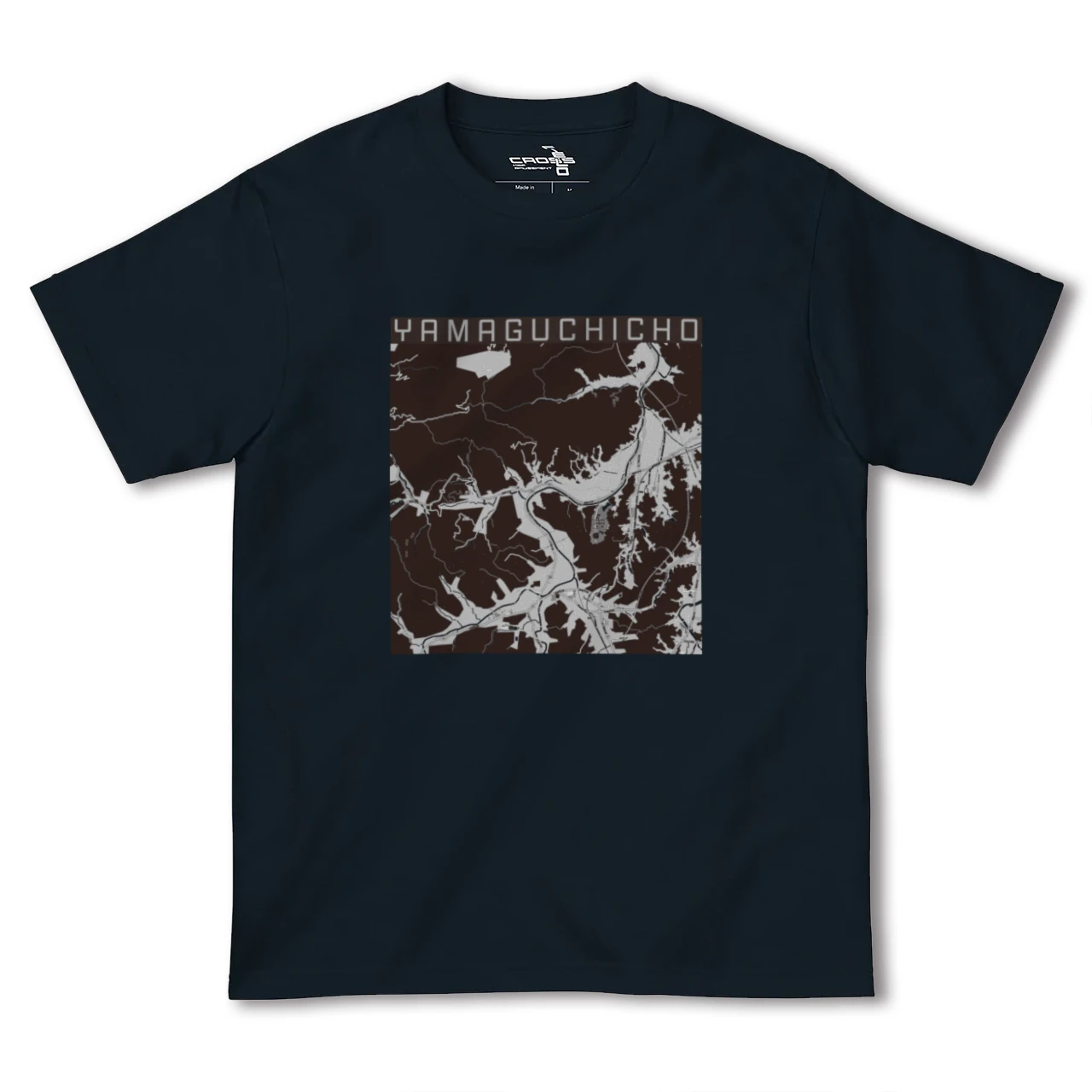 【山口町(徳島県)】地図柄ヘビーウェイトTシャツ