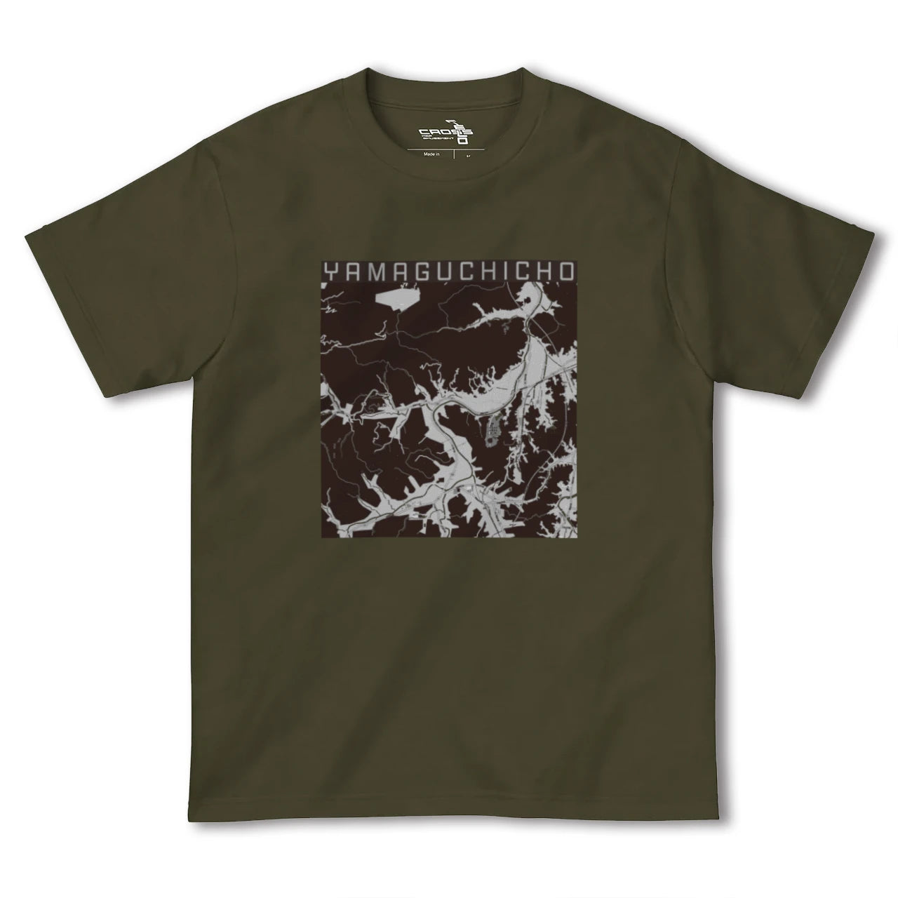 【山口町(徳島県)】地図柄ヘビーウェイトTシャツ