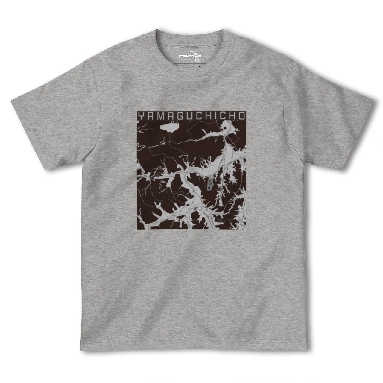 【山口町(徳島県)】地図柄ヘビーウェイトTシャツ