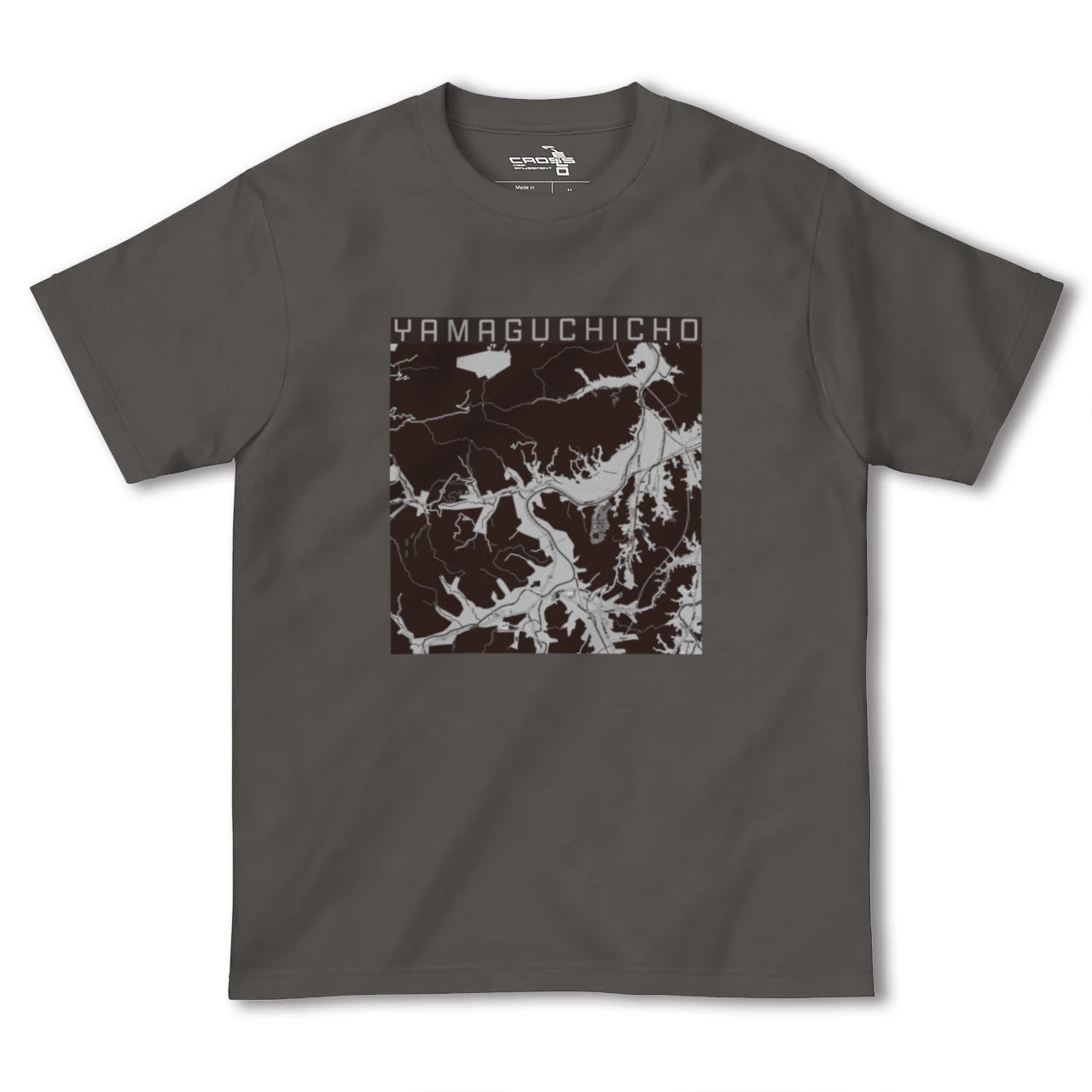 【山口町(徳島県)】地図柄ヘビーウェイトTシャツ