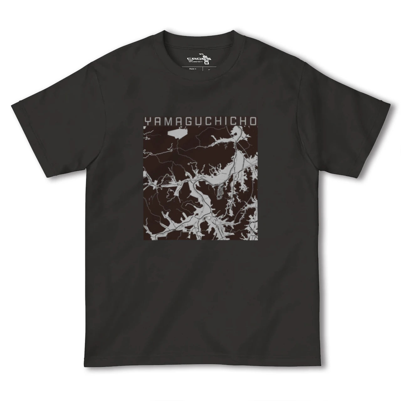 【山口町(徳島県)】地図柄ヘビーウェイトTシャツ