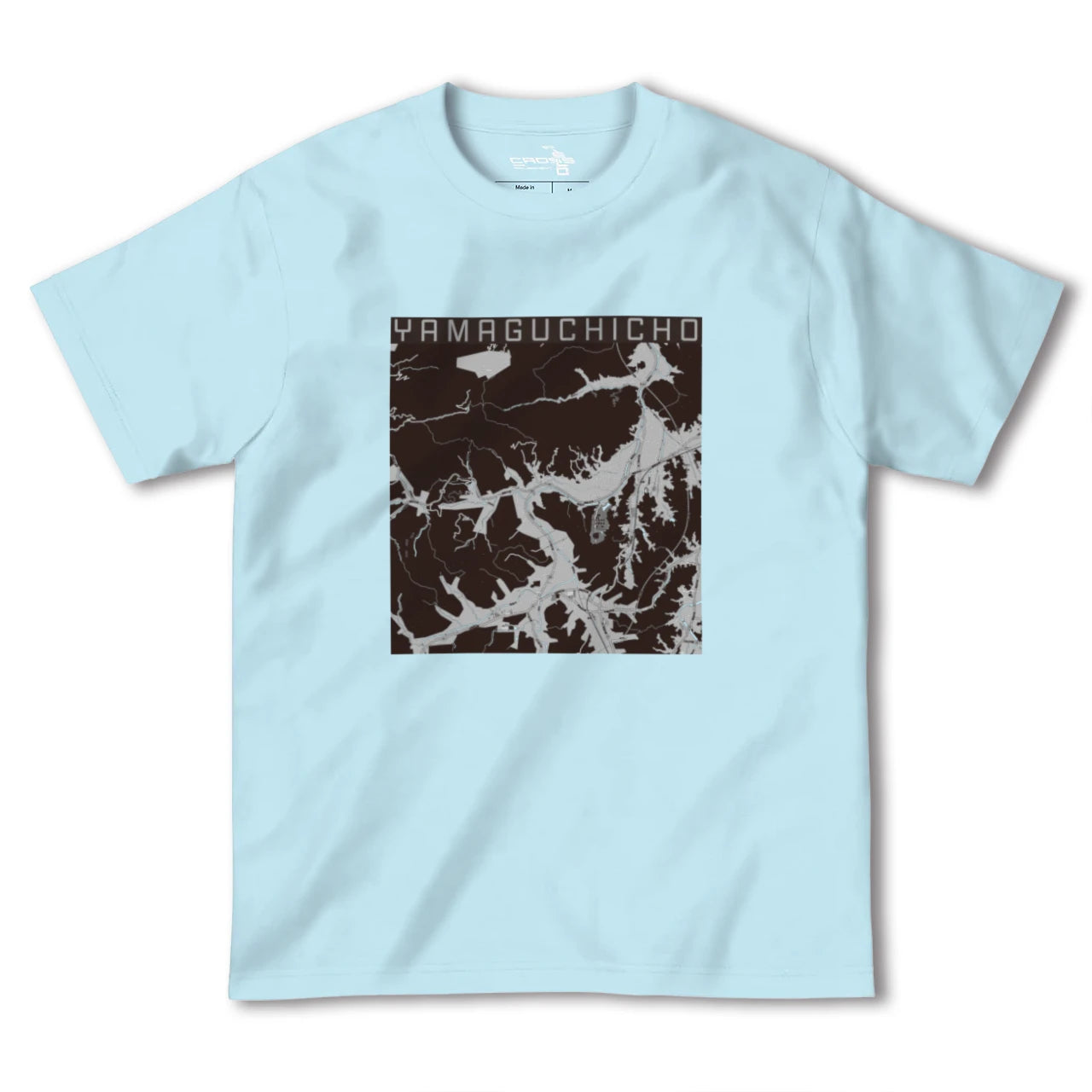 【山口町(徳島県)】地図柄ヘビーウェイトTシャツ