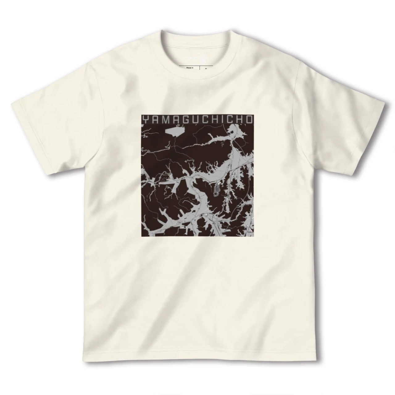 【山口町(徳島県)】地図柄ヘビーウェイトTシャツ