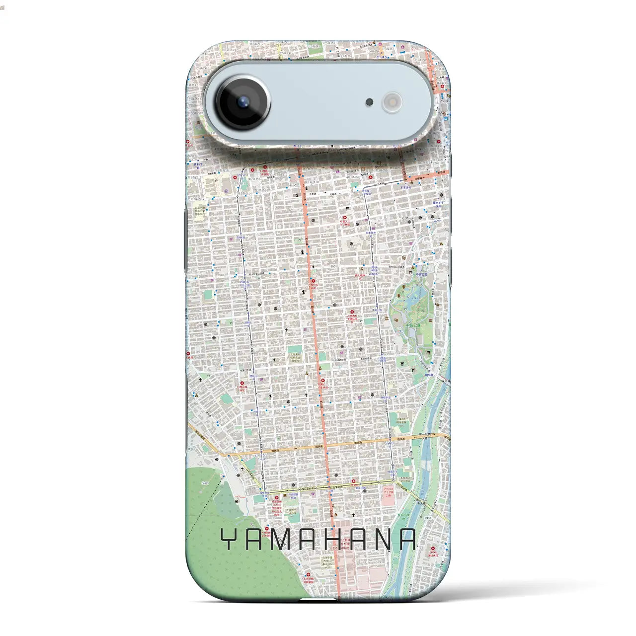 【山鼻(北海道)】地図柄iPhoneケース(バックカバータイプ)