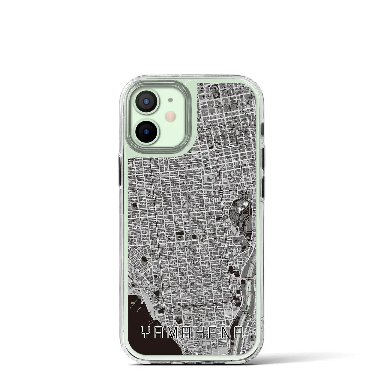 【山鼻(北海道)】地図柄iPhoneケース(MagSafeタイプ)