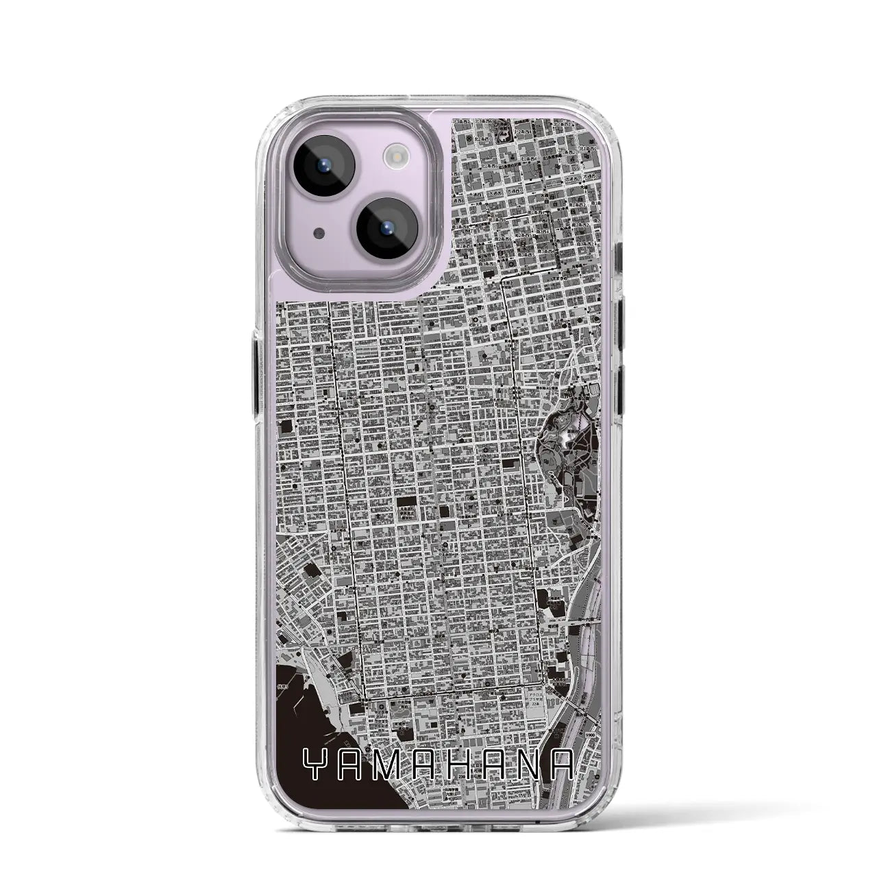 【山鼻(北海道)】地図柄iPhoneケース(MagSafeタイプ)