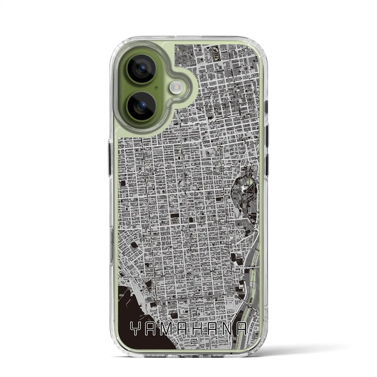 【山鼻(北海道)】地図柄iPhoneケース(MagSafeタイプ)