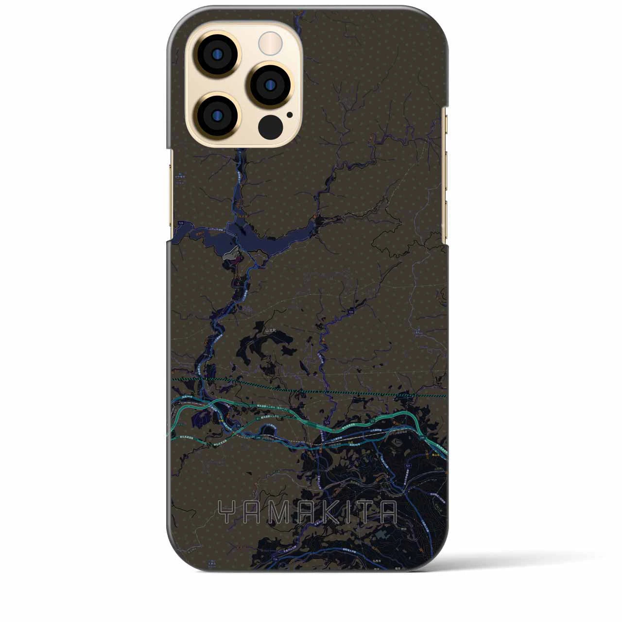 【山北(神奈川県)】地図柄iPhoneケース(バックカバータイプ)