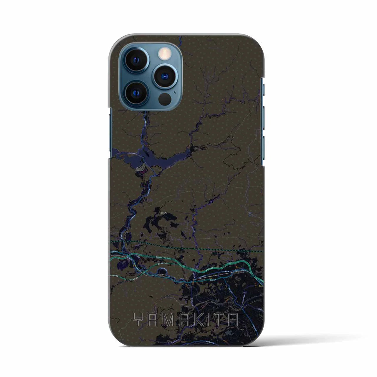 【山北(神奈川県)】地図柄iPhoneケース(バックカバータイプ)