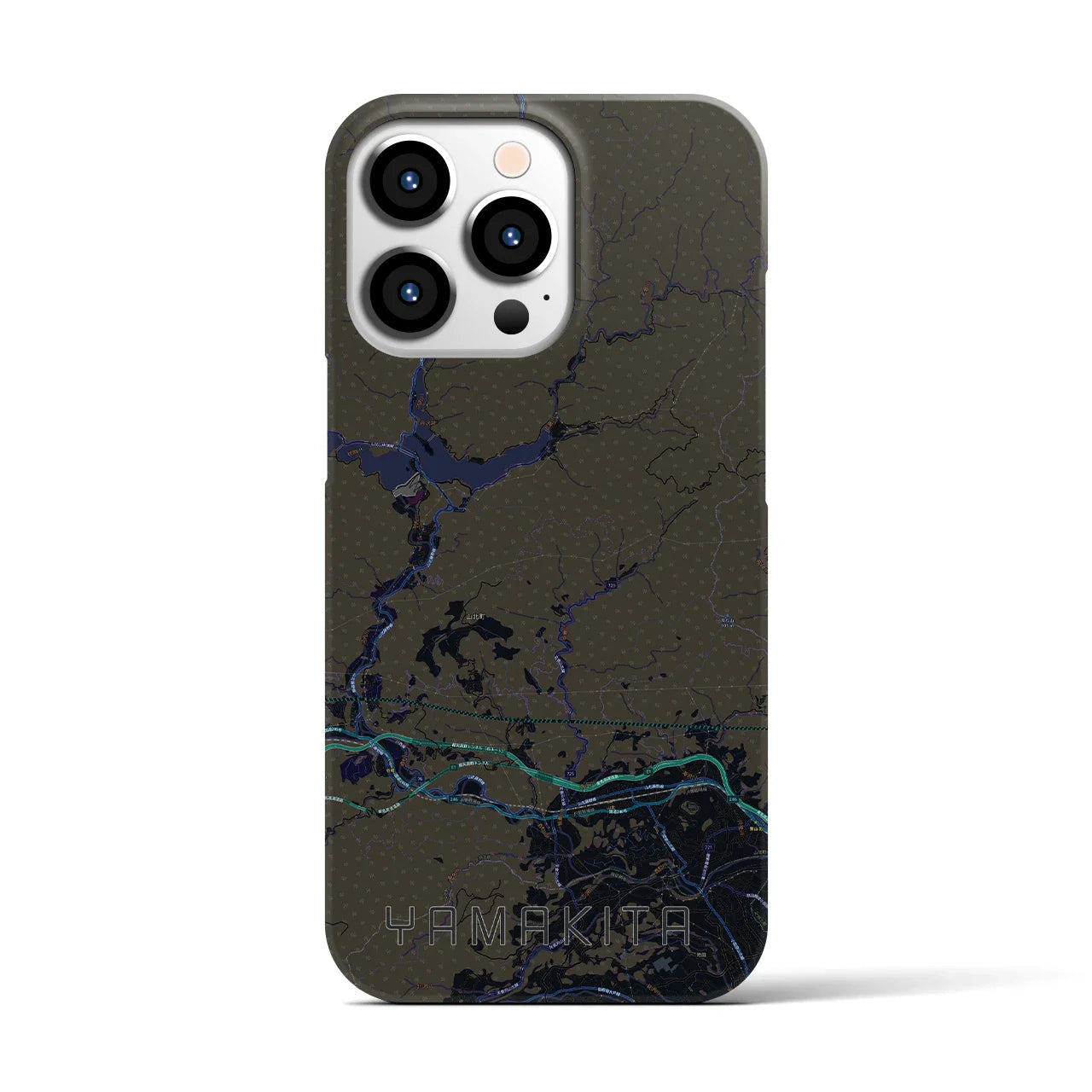 【山北(神奈川県)】地図柄iPhoneケース(バックカバータイプ)