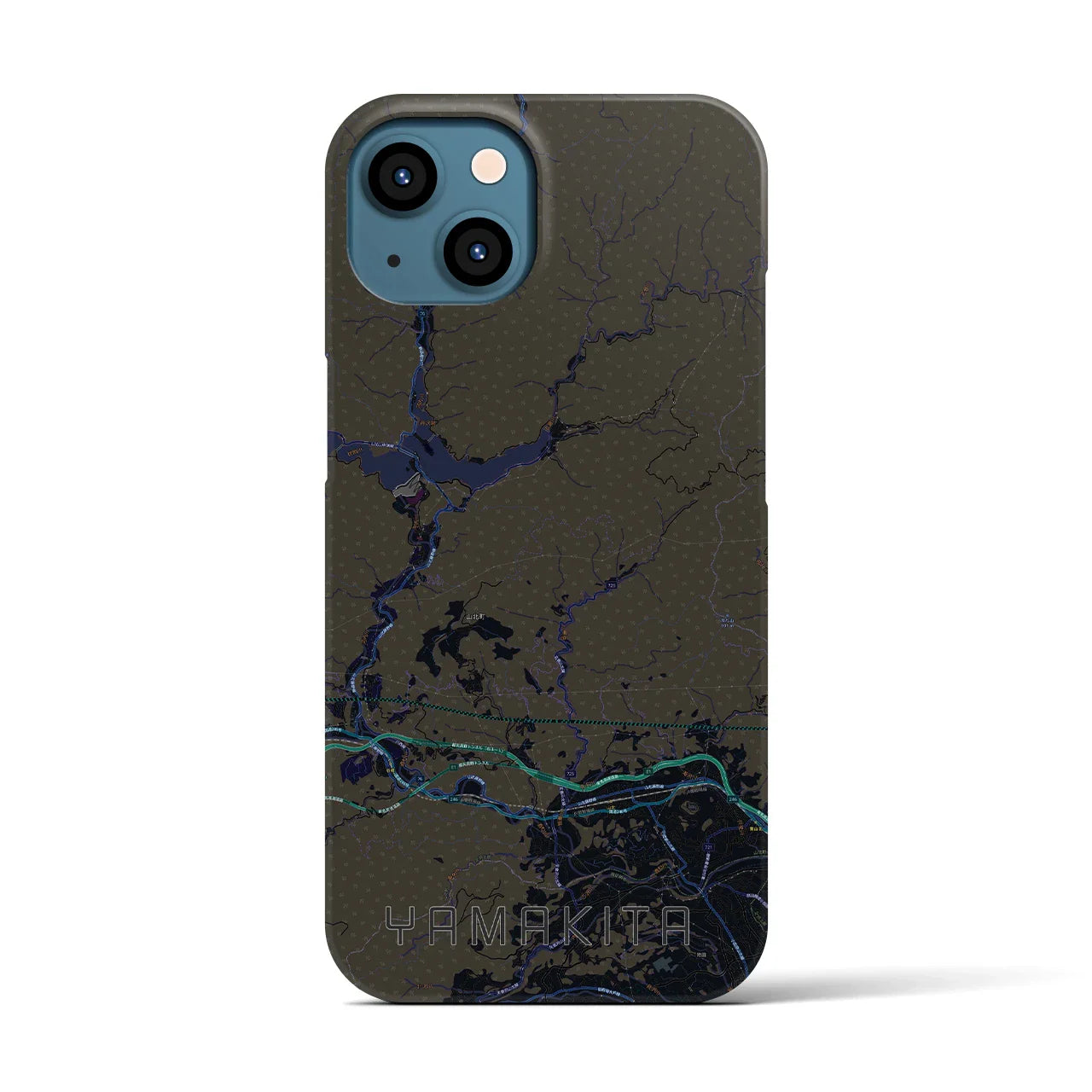 【山北(神奈川県)】地図柄iPhoneケース(バックカバータイプ)
