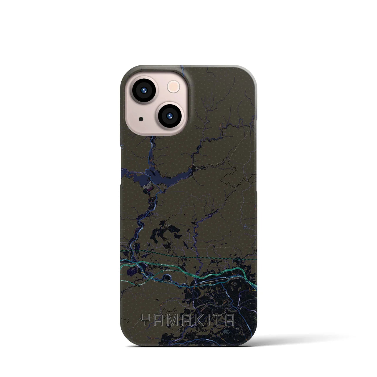 【山北(神奈川県)】地図柄iPhoneケース(バックカバータイプ)