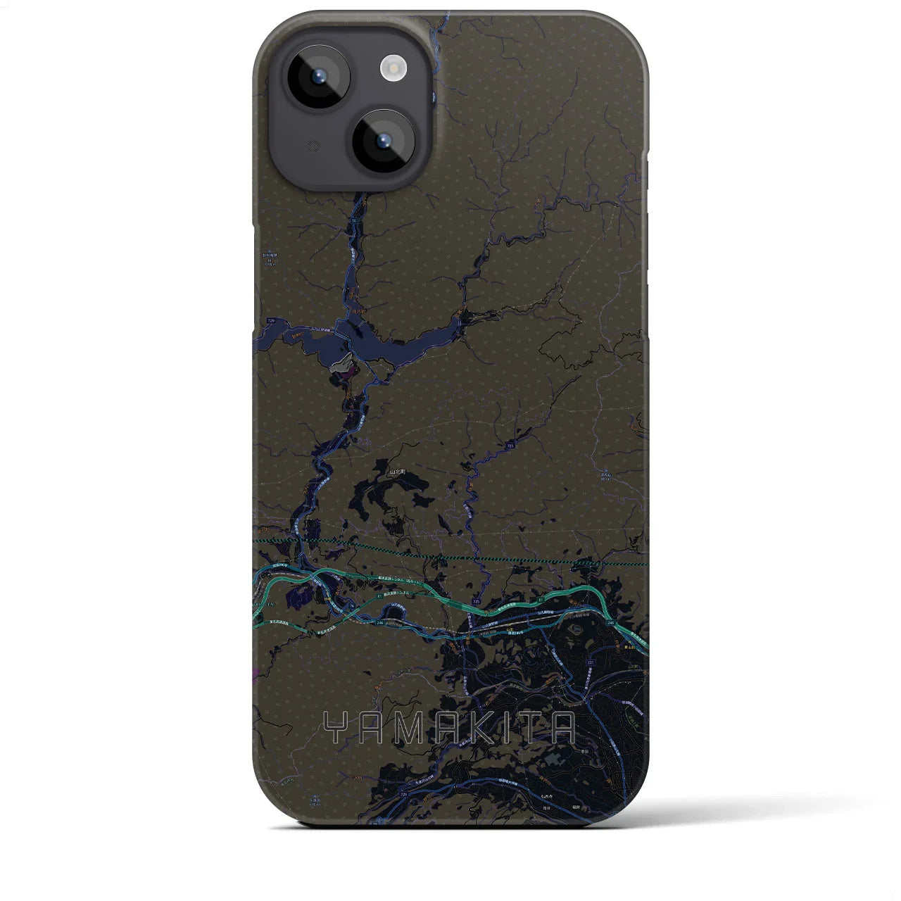 【山北(神奈川県)】地図柄iPhoneケース(バックカバータイプ)