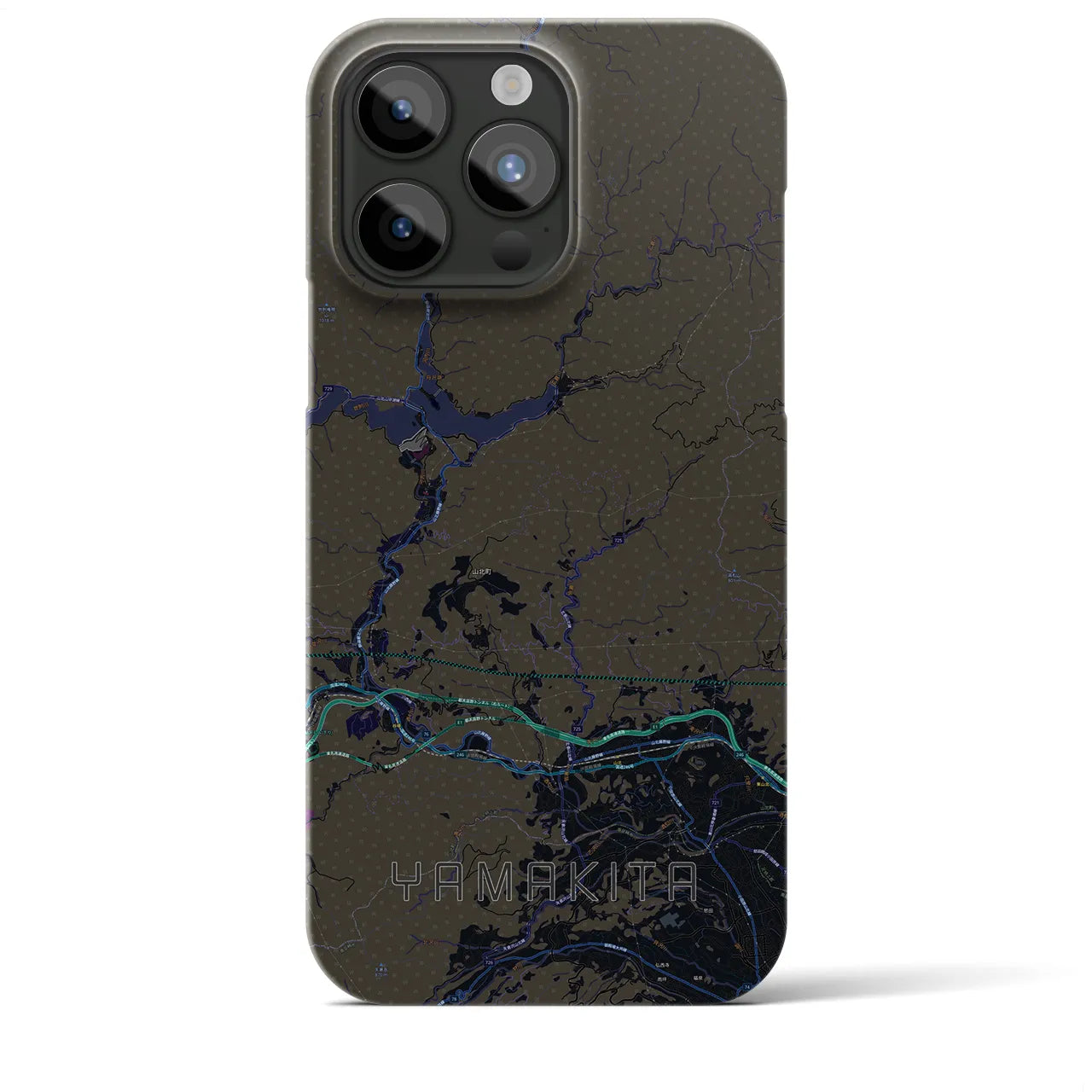【山北(神奈川県)】地図柄iPhoneケース(バックカバータイプ)
