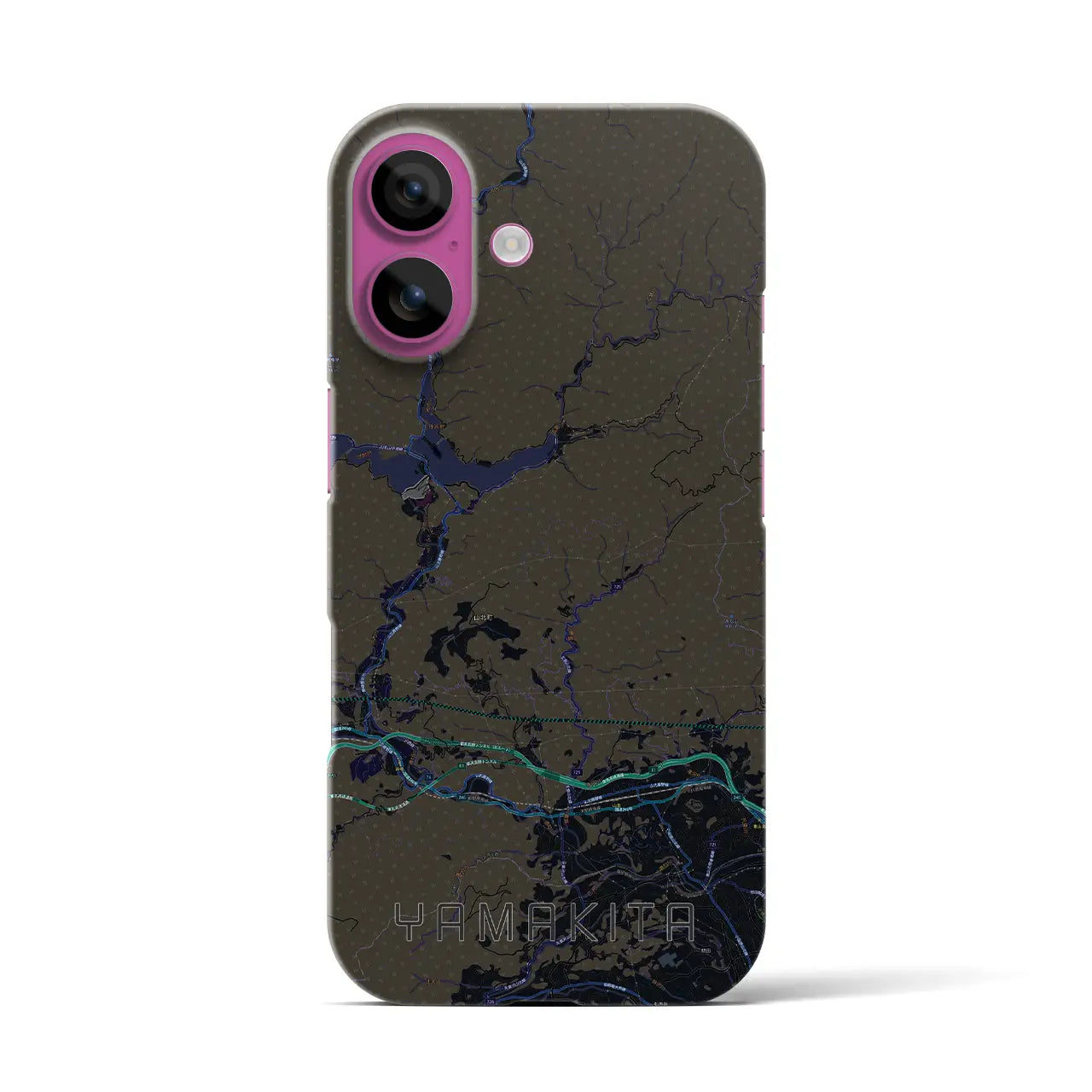 【山北(神奈川県)】地図柄iPhoneケース(バックカバータイプ)