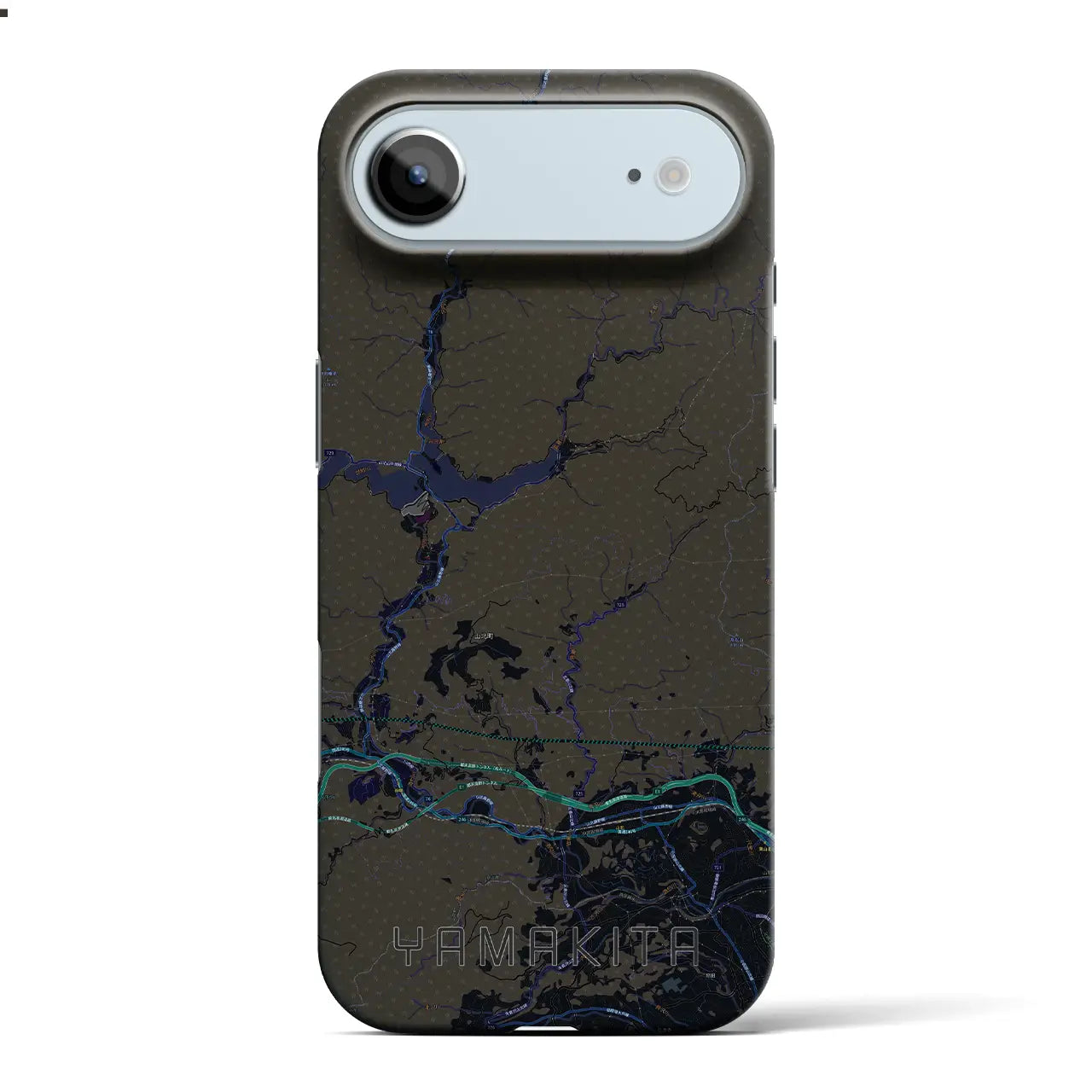 【山北(神奈川県)】地図柄iPhoneケース(バックカバータイプ)