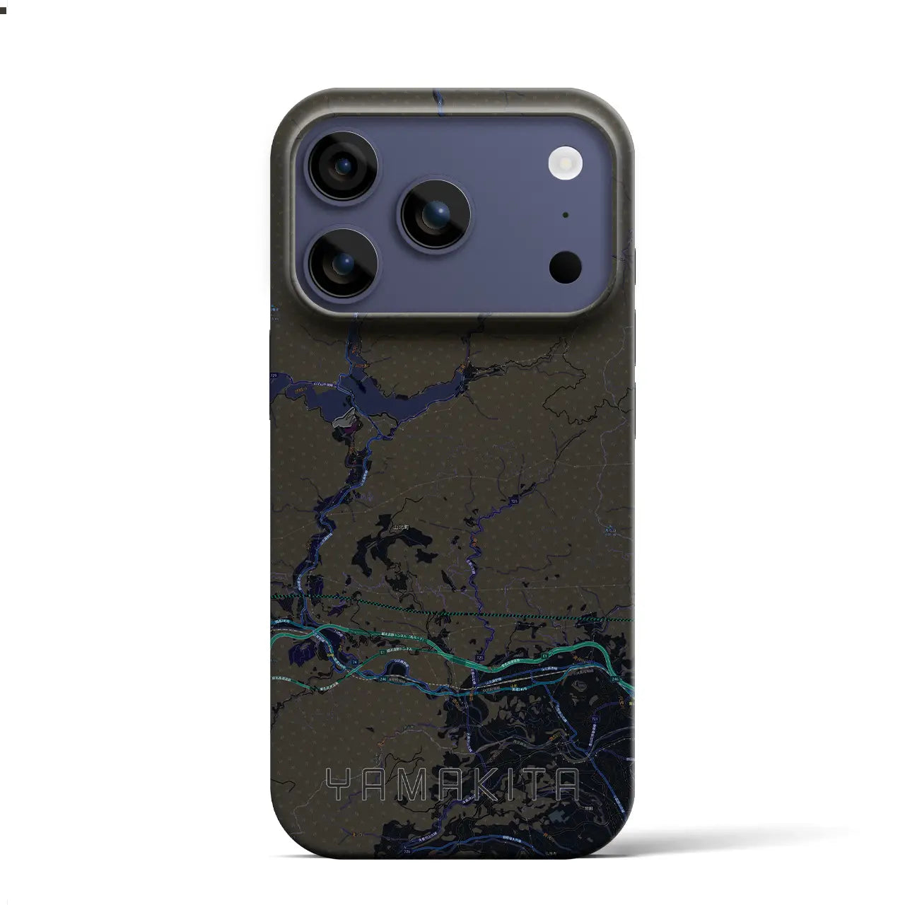 【山北(神奈川県)】地図柄iPhoneケース(バックカバータイプ)