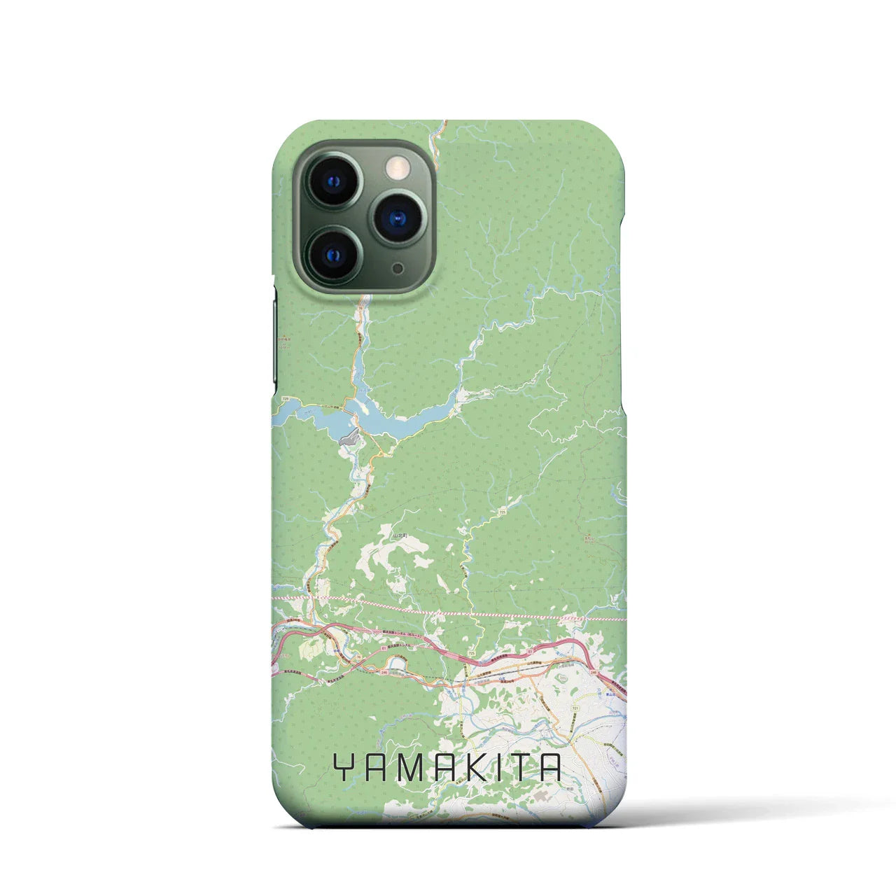 【山北(神奈川県)】地図柄iPhoneケース(バックカバータイプ)
