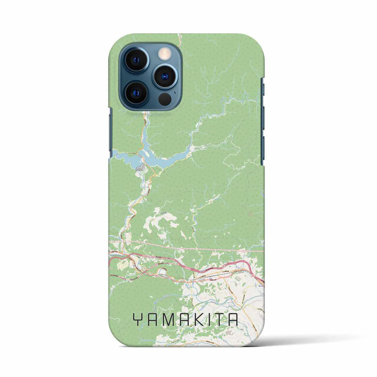 【山北(神奈川県)】地図柄iPhoneケース(バックカバータイプ)