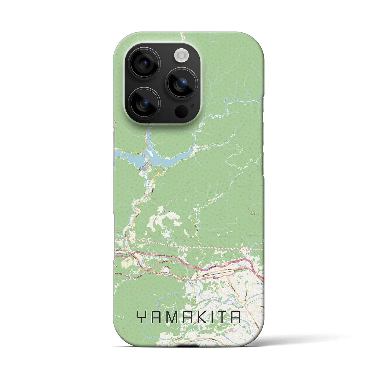 【山北(神奈川県)】地図柄iPhoneケース(バックカバータイプ)