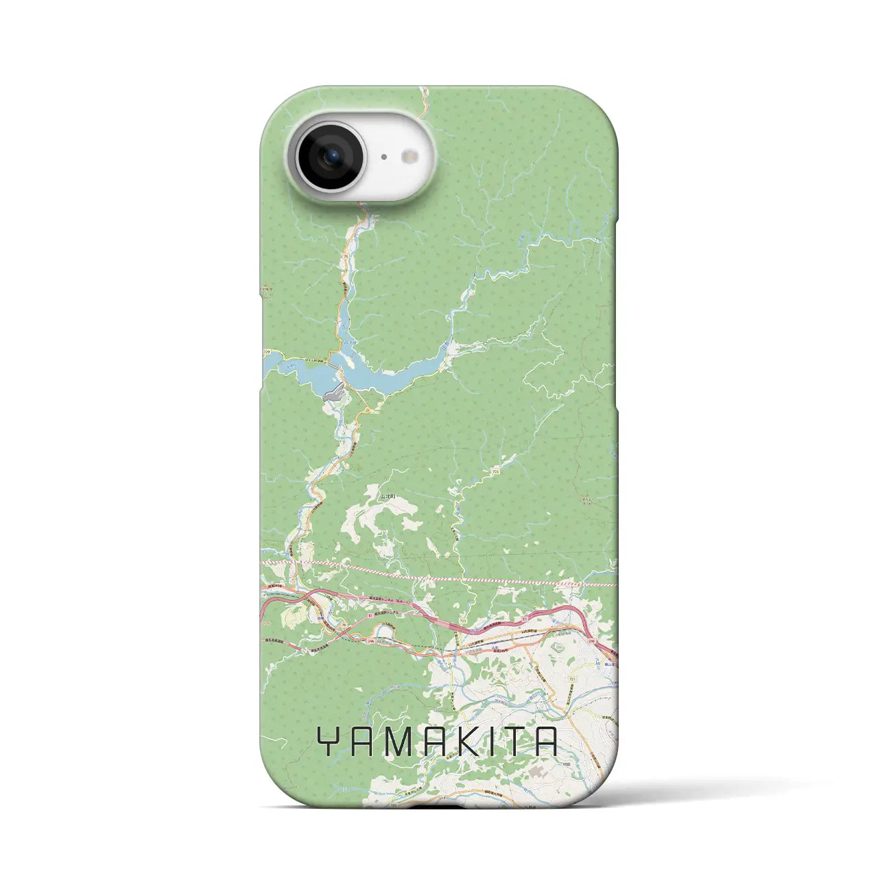 【山北(神奈川県)】地図柄iPhoneケース(バックカバータイプ)