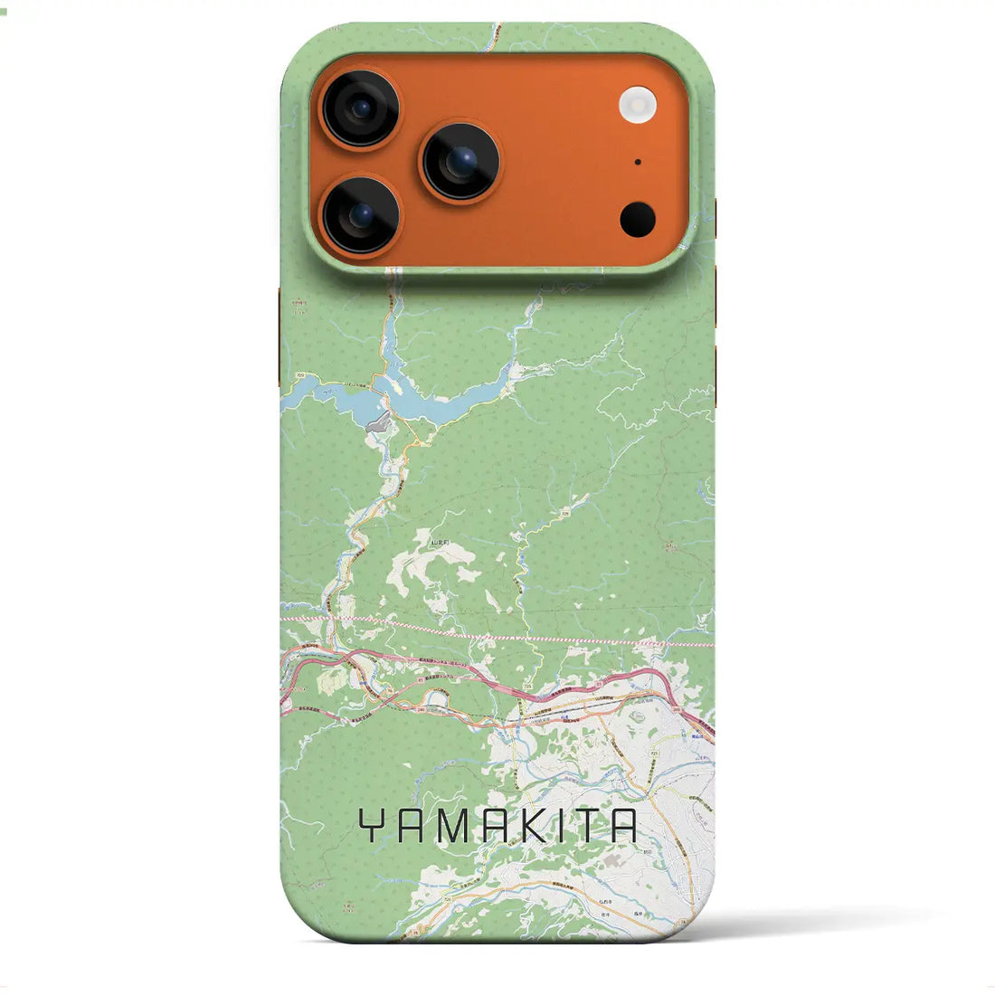 【山北(神奈川県)】地図柄iPhoneケース(バックカバータイプ)ナチュラル・iPhone 17 Pro Max 用