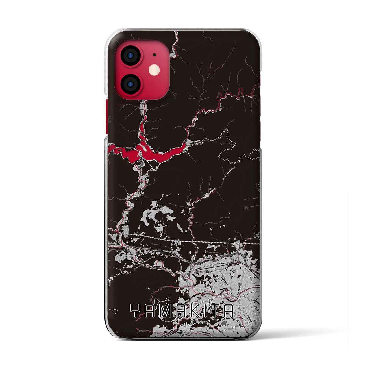 【山北(神奈川県)】地図柄iPhoneケース(クリアタイプ)