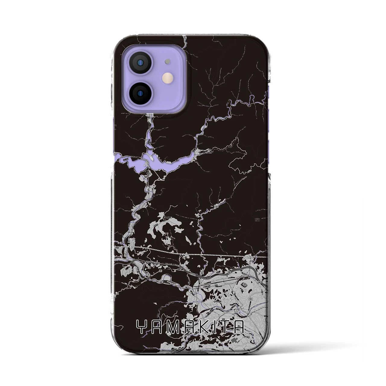 【山北(神奈川県)】地図柄iPhoneケース(クリアタイプ)