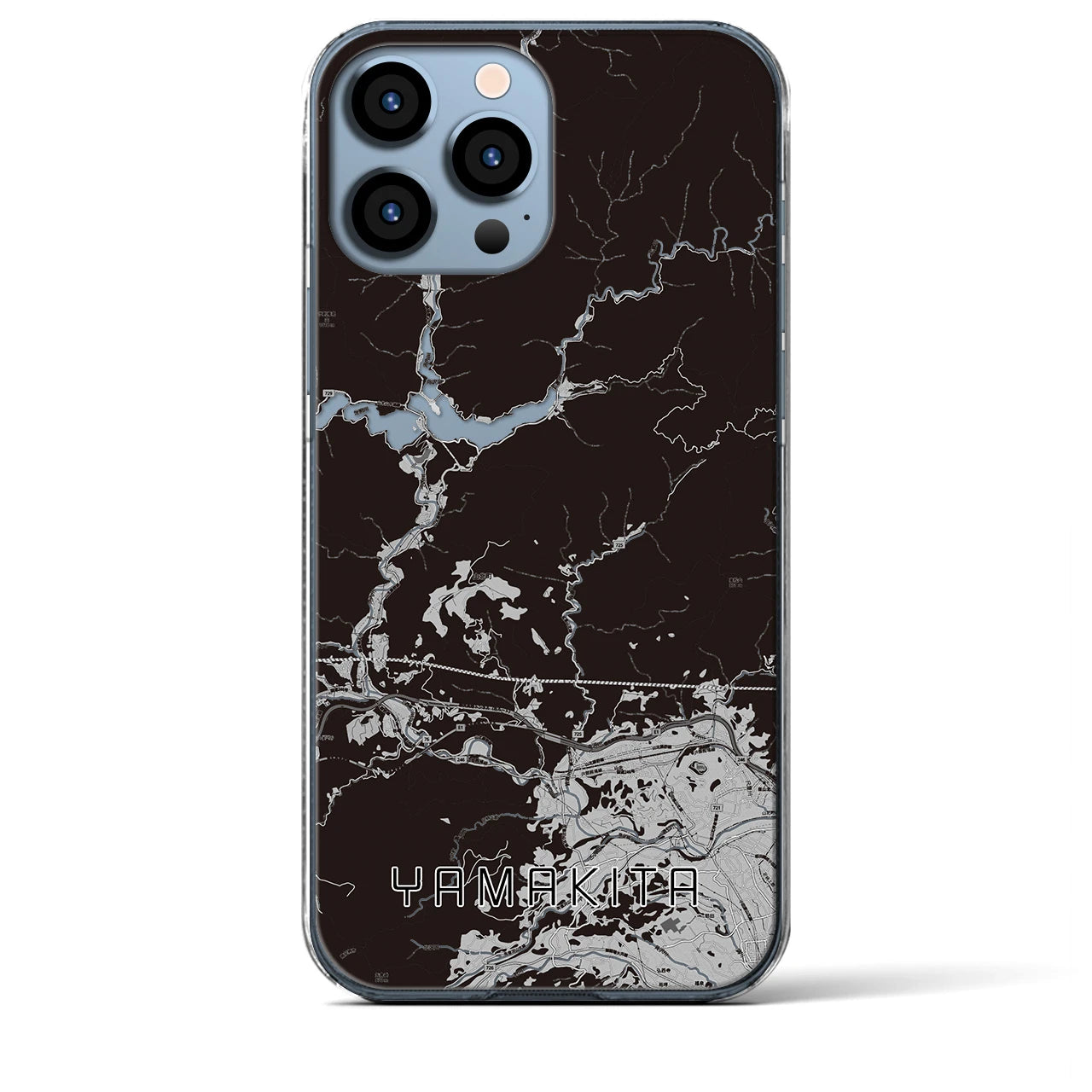 【山北(神奈川県)】地図柄iPhoneケース(クリアタイプ)