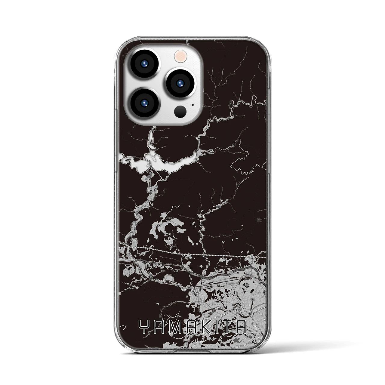 【山北(神奈川県)】地図柄iPhoneケース(クリアタイプ)