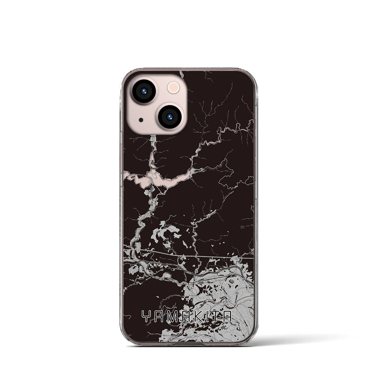 【山北(神奈川県)】地図柄iPhoneケース(クリアタイプ)