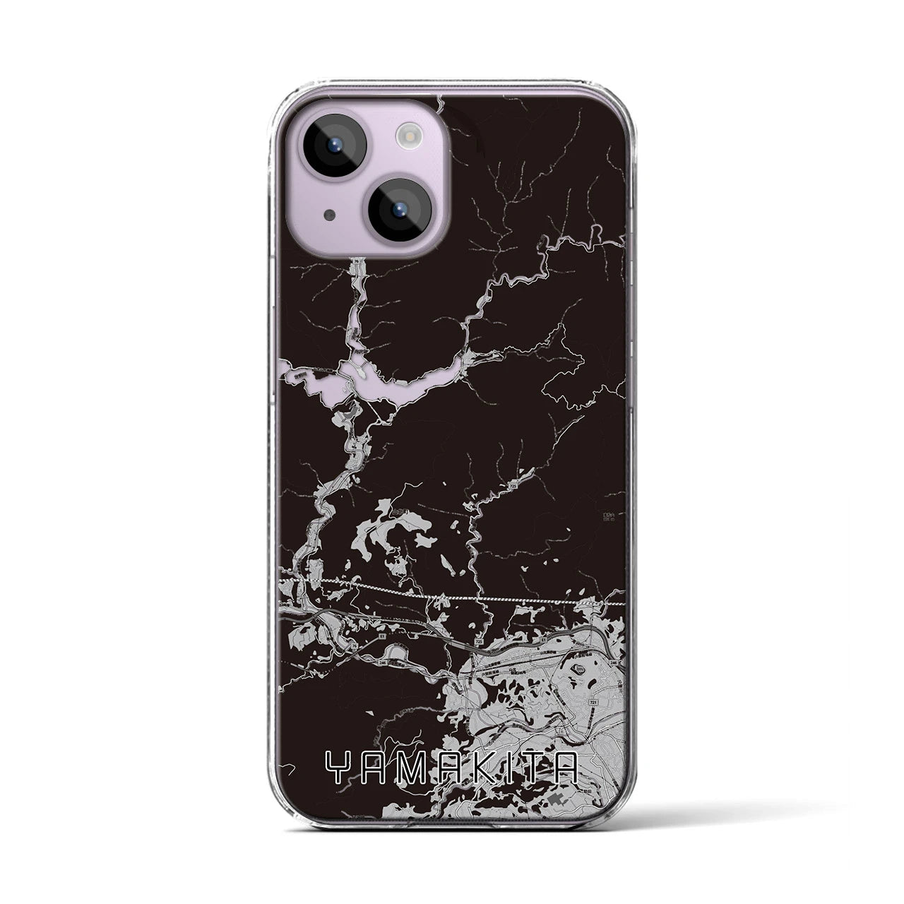 【山北(神奈川県)】地図柄iPhoneケース(クリアタイプ)