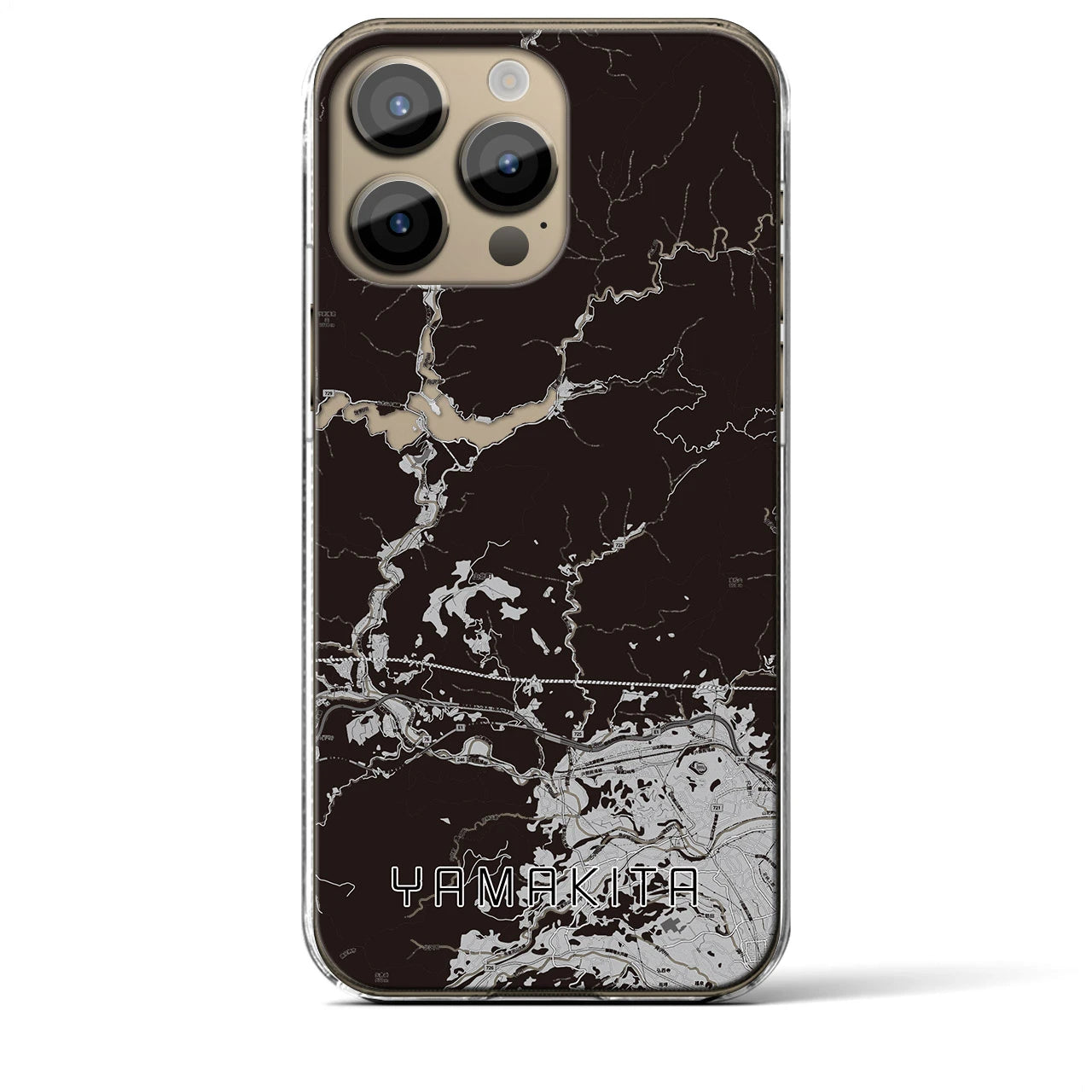 【山北(神奈川県)】地図柄iPhoneケース(クリアタイプ)