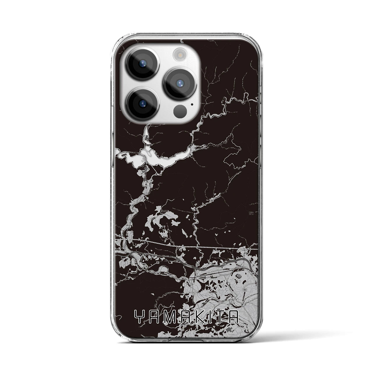 【山北(神奈川県)】地図柄iPhoneケース(クリアタイプ)