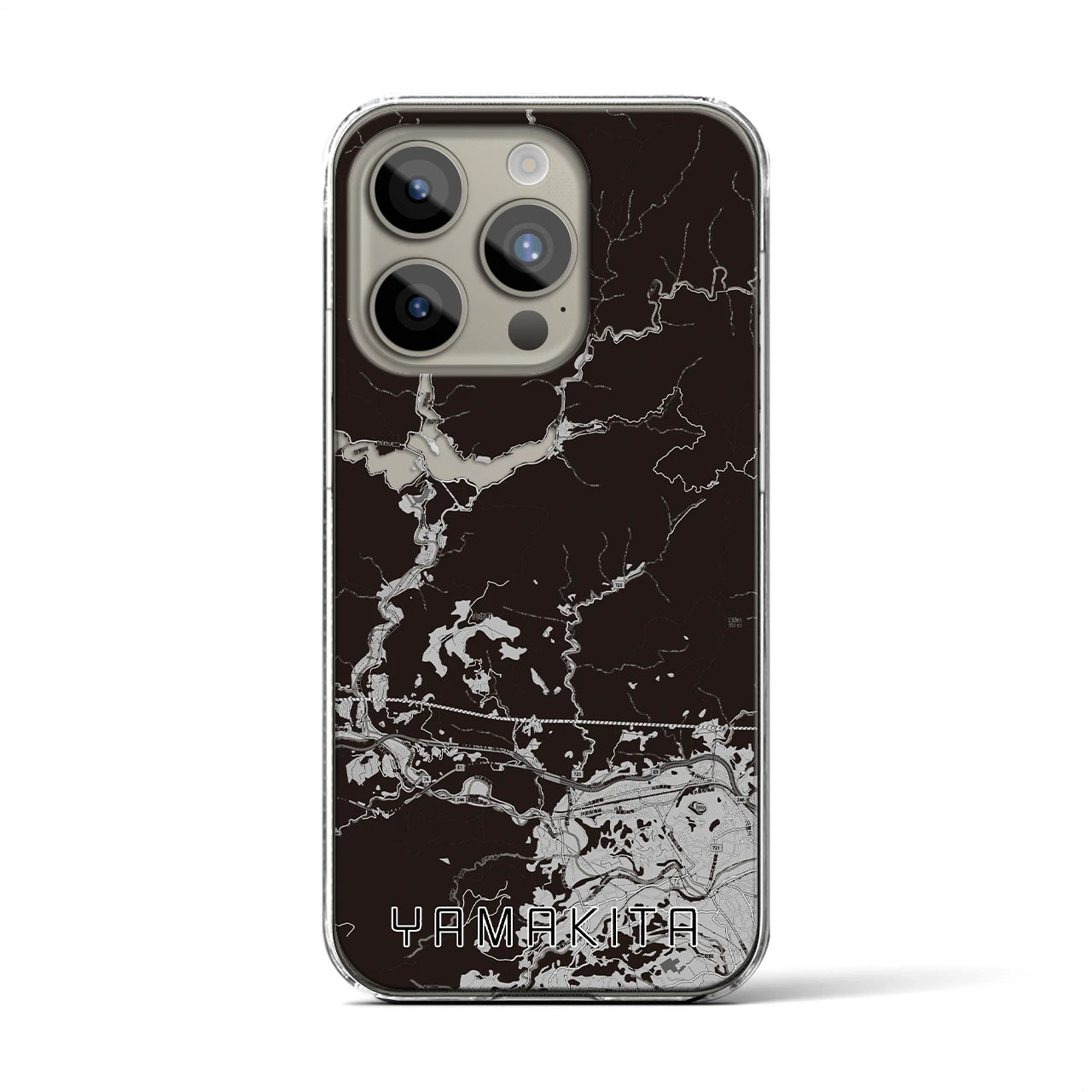 【山北(神奈川県)】地図柄iPhoneケース(クリアタイプ)