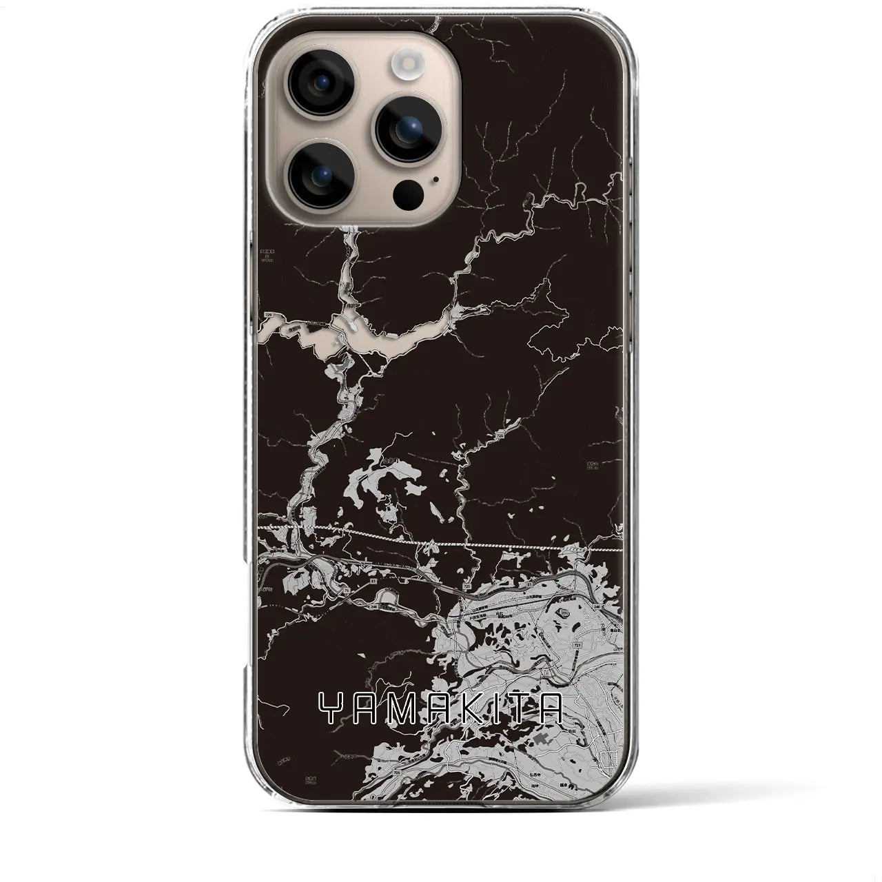 【山北(神奈川県)】地図柄iPhoneケース(クリアタイプ)