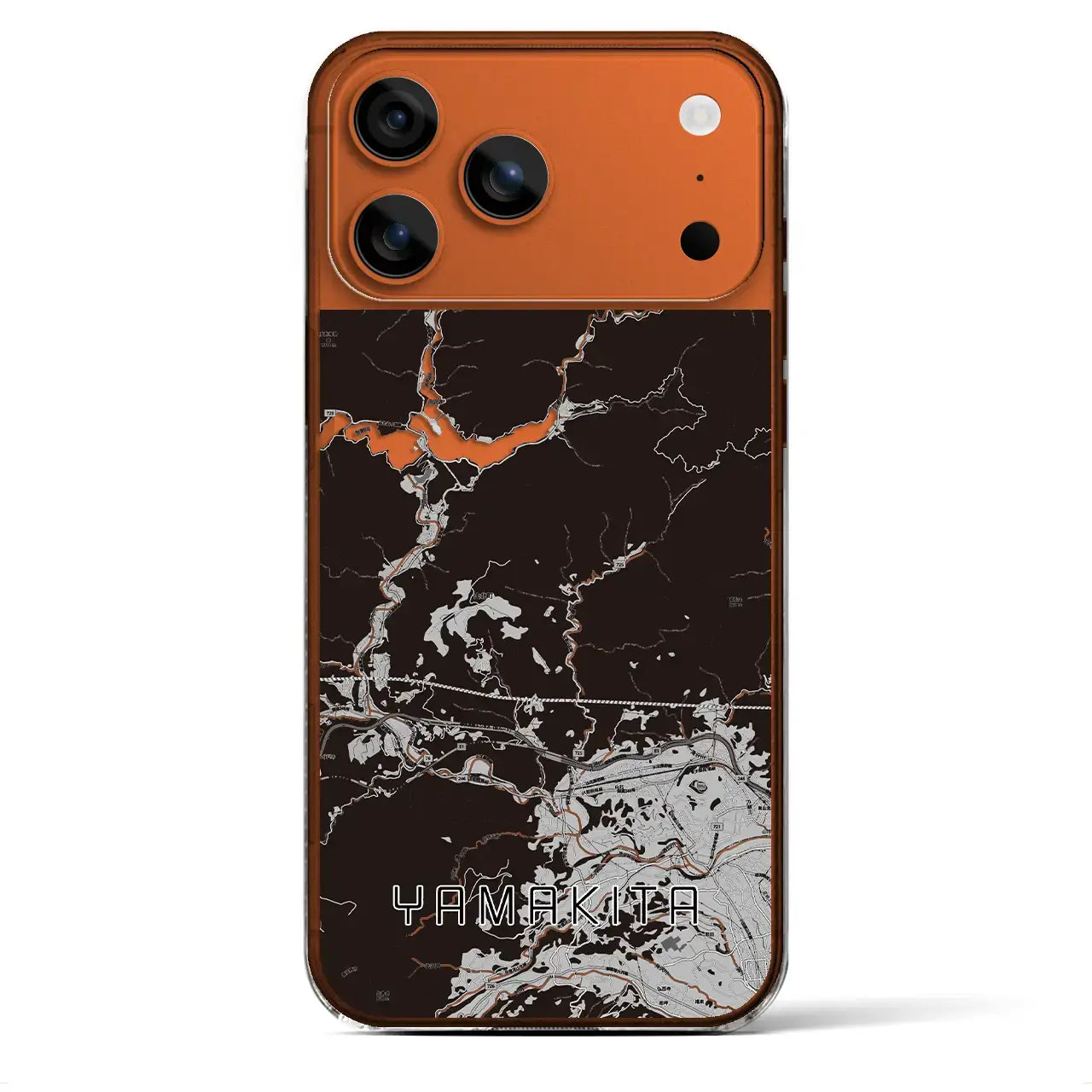 【山北(神奈川県)】地図柄iPhoneケース(クリアタイプ)