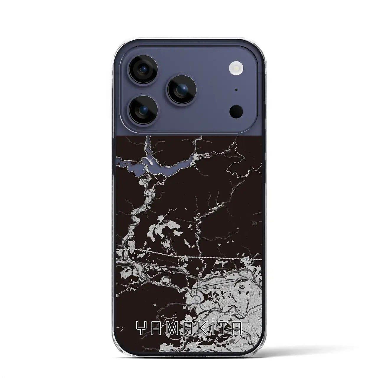 【山北(神奈川県)】地図柄iPhoneケース(クリアタイプ)