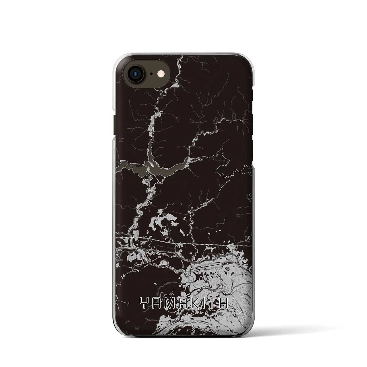 【山北(神奈川県)】地図柄iPhoneケース(クリアタイプ)