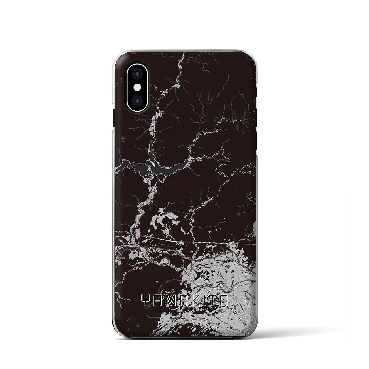 【山北(神奈川県)】地図柄iPhoneケース(クリアタイプ)