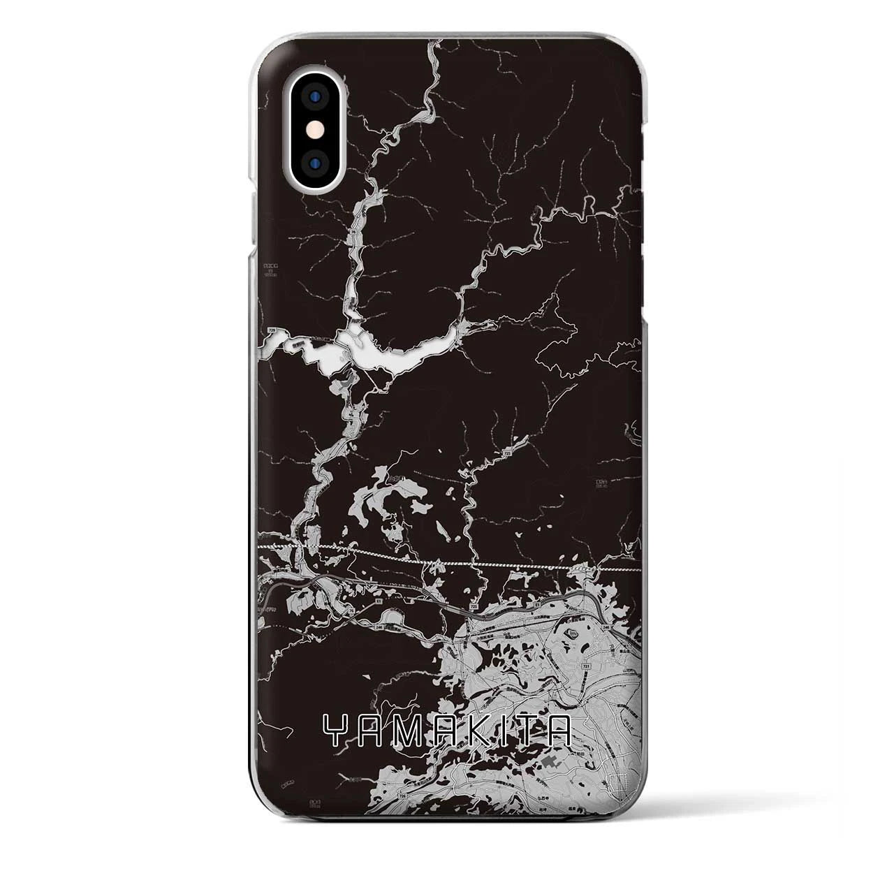 【山北(神奈川県)】地図柄iPhoneケース(クリアタイプ)