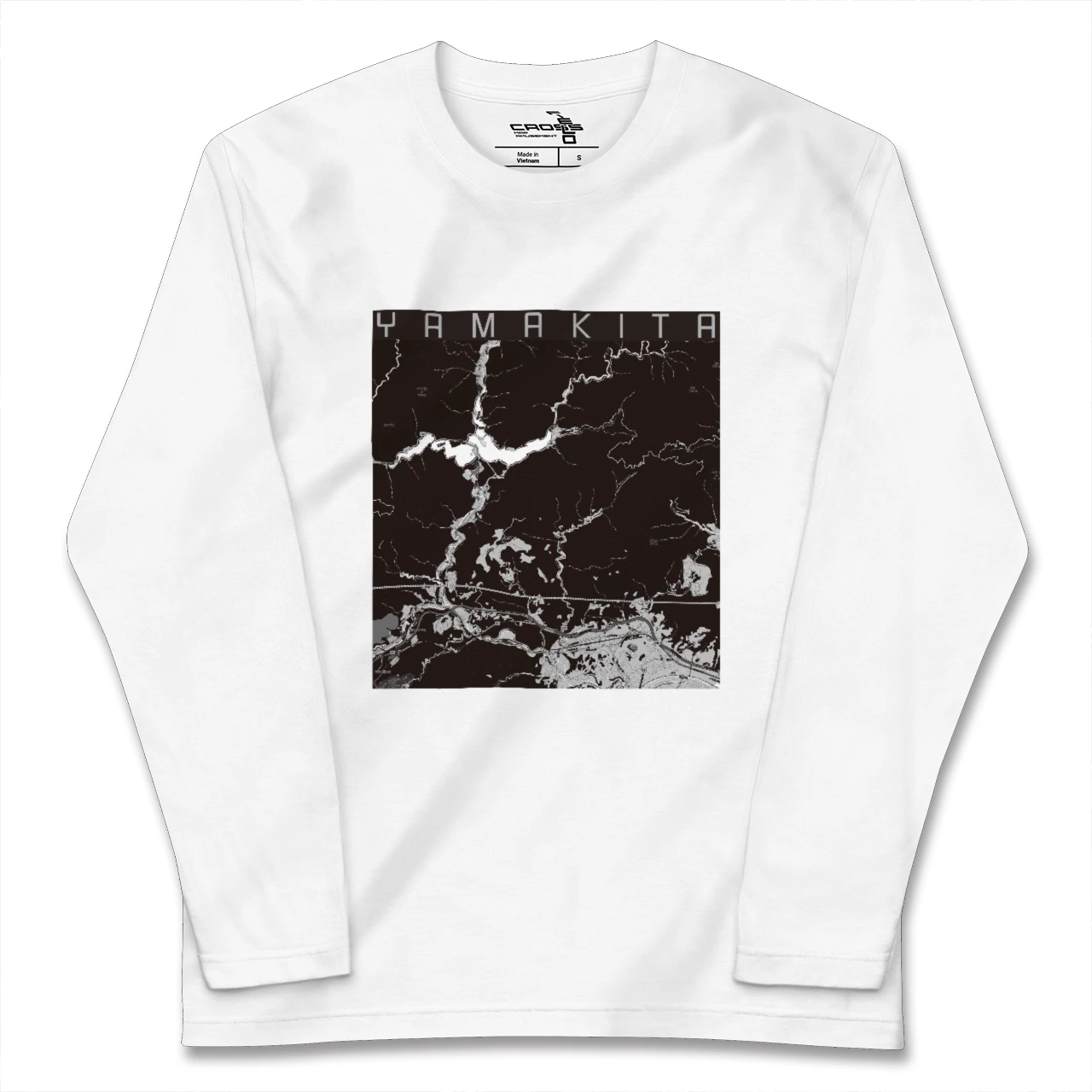 【山北(神奈川県)】地図柄ロングスリーブTシャツ